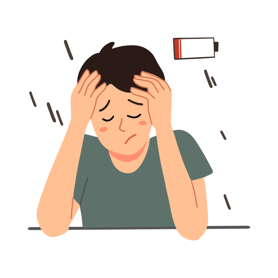 Low energy levels and decreased performance